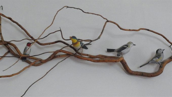 collection on twigs